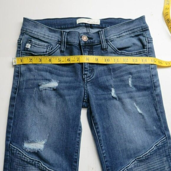 Kancan Skinny Ankle Leg Jeans Women's Size 5 Medium Wash Blue Denim 26X26.5 - Picture 8 of 11
